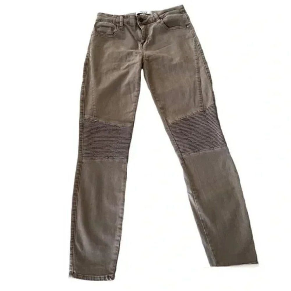 Pistola Tan Audrey Moto Skinny Jeans size 28